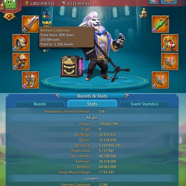 CUENTA LORDS MOBILE | 12 CHAMP | REF D2AA1 · 1 / 1