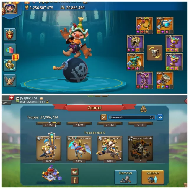 CUENTA LORDS MOBILE | 2 CHAMP | REF 4DFA9 · 2 / 3