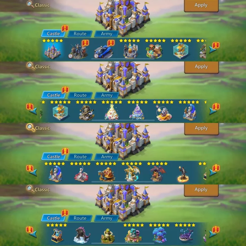 7 mystic champs,1x15 1x14 3x12