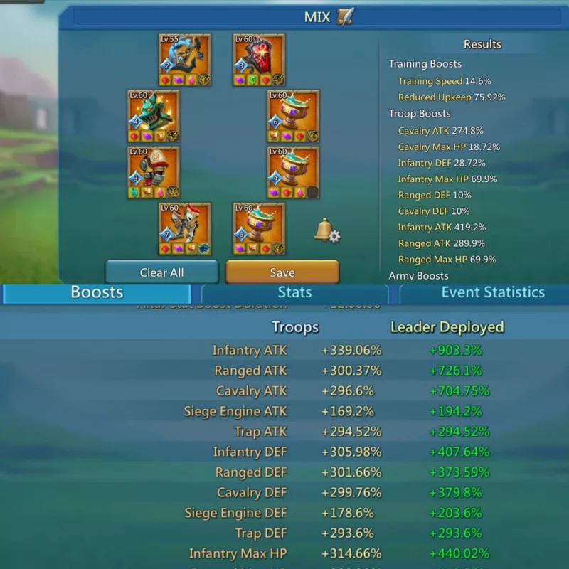 Low quest might / 1145%1067%1032 max stats