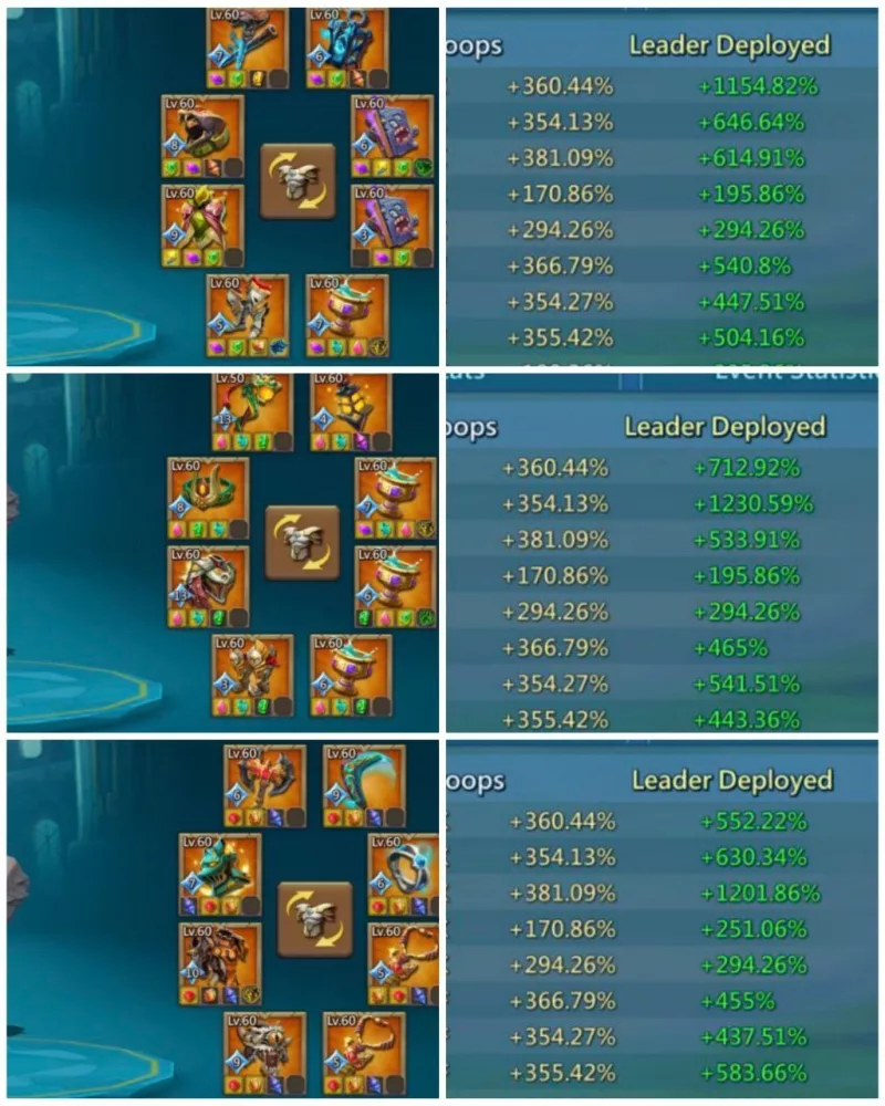 5 mystic champs + 3+1 cups