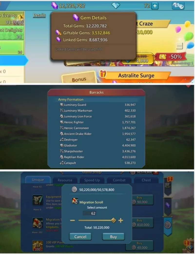 5 lvl 12 / Low quest might /  16 Champ orange