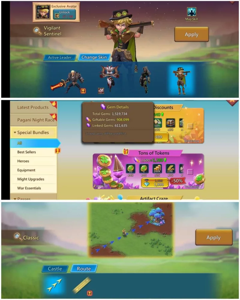 1x11k Hero Gold / Mid Quest Full Champ