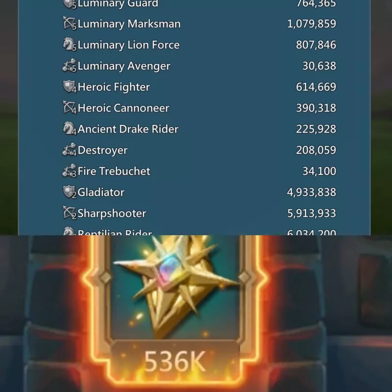 10 Champs - 1 Lv.15, 7 Lv.12