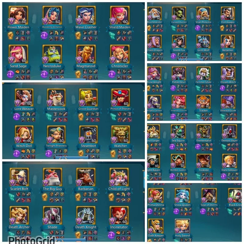 Low Base Might / 1 Lv.14/13, 3 Lv.12 Champs