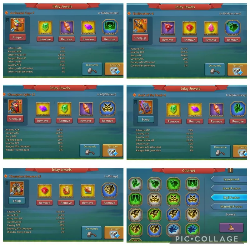 Can go till k1419 / 1*Lvl12+1*11+1*10 Champ Astra