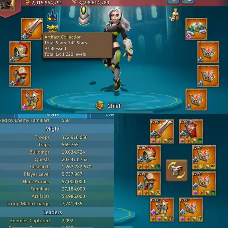 3*11k hero gold /  20 mythic champ