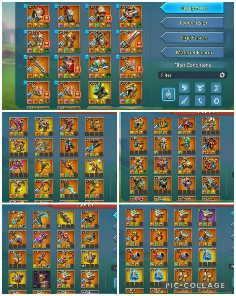 1 Hero 11k gold / 13 Champ mytic