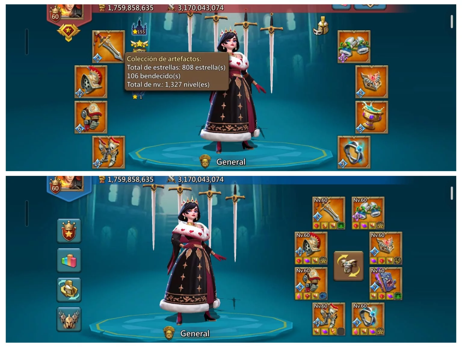CUENTA LORDS MOBILE | 9 CHAMP | REF A0DA2