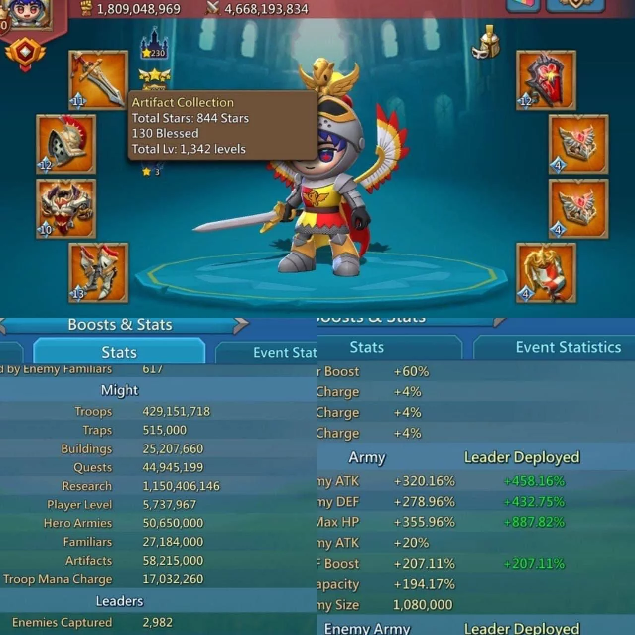 CUENTA LORDS MOBILE | 12 CHAMP | REF 1EEC0